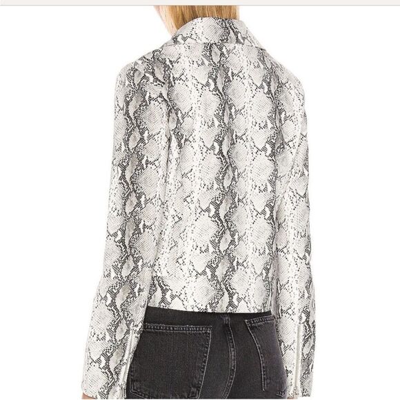 Cupcakes and Cashmere Beatrix Snake Print Moto Jacket - Picture 4 of 17